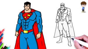 Cómo Dibuja A Superman Fácil Paso a Paso