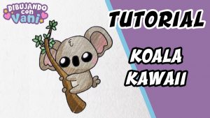 Cómo Dibujar Koala Kawaii Paso a Paso Fácil