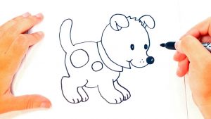 Cómo Dibuja Un Cachorro Fácil Paso a Paso