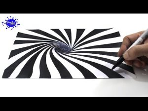 Cómo Dibuja Una Ilusion Optica En 3D Paso a Paso Fácil