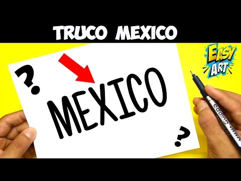 Cómo Dibuja A Partir De La Palabra México Paso a Paso Fácil