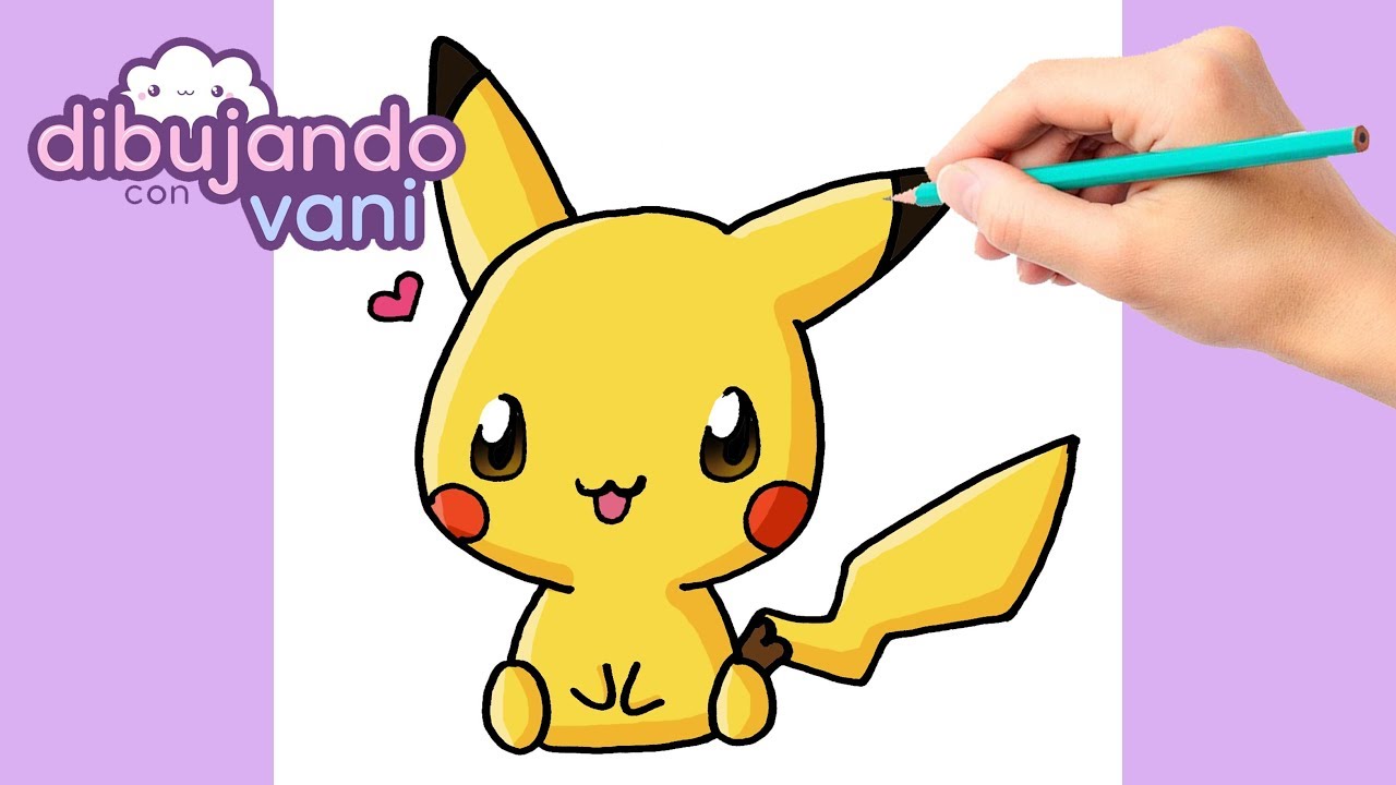 Cómo Dibujar A Pikachu Kawaii Paso a Paso Fácil