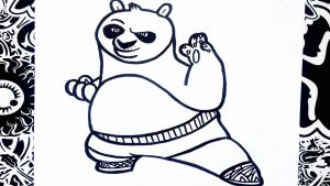 Cómo Dibujar Kung Fu Panda Fácil Paso a Paso