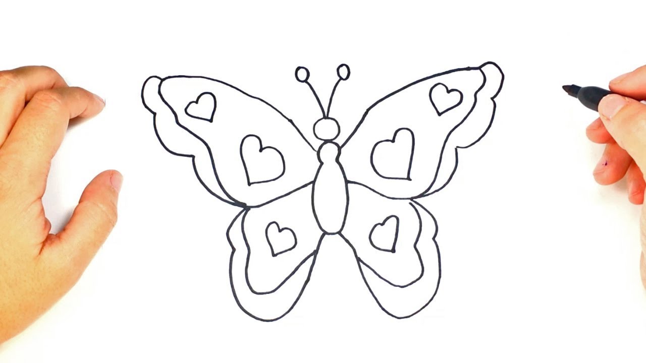 Como Dibujar Una Mariposa Facil Dibujo De Mariposa Paso A Paso Youtube ...