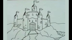 Dibuja Un Castillo Medieval Paso a Paso Fácil