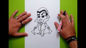 Cómo Dibujar Un Vampiro Fácil Paso a Paso