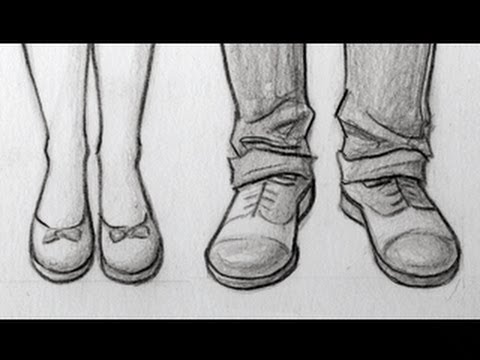 Cómo Dibujar Zapatillas De Frente Fácil Paso a Paso