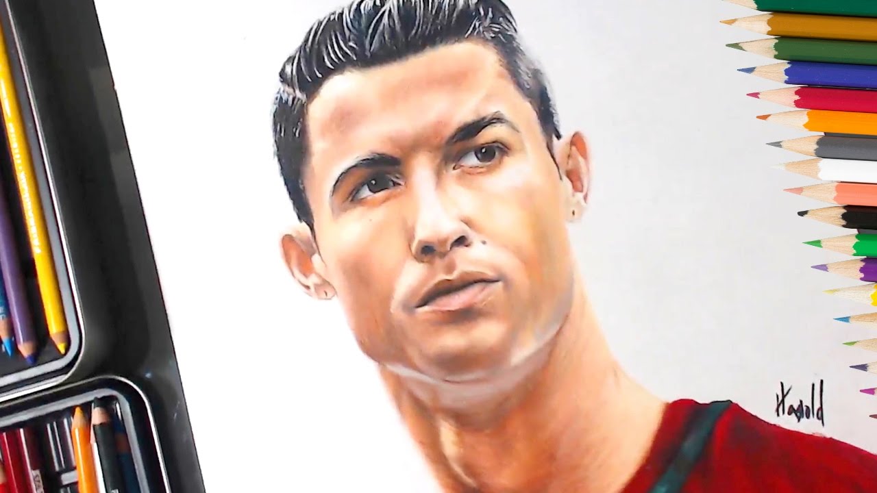 Dibuja A Cristiano Ronaldo Paso a Paso Fácil