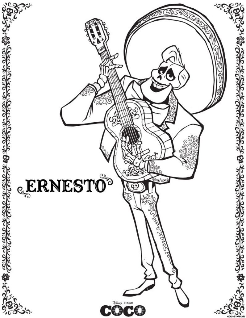 Cómo Dibuja A Ernesto De La Cruz De Coco Paso a Paso Fácil