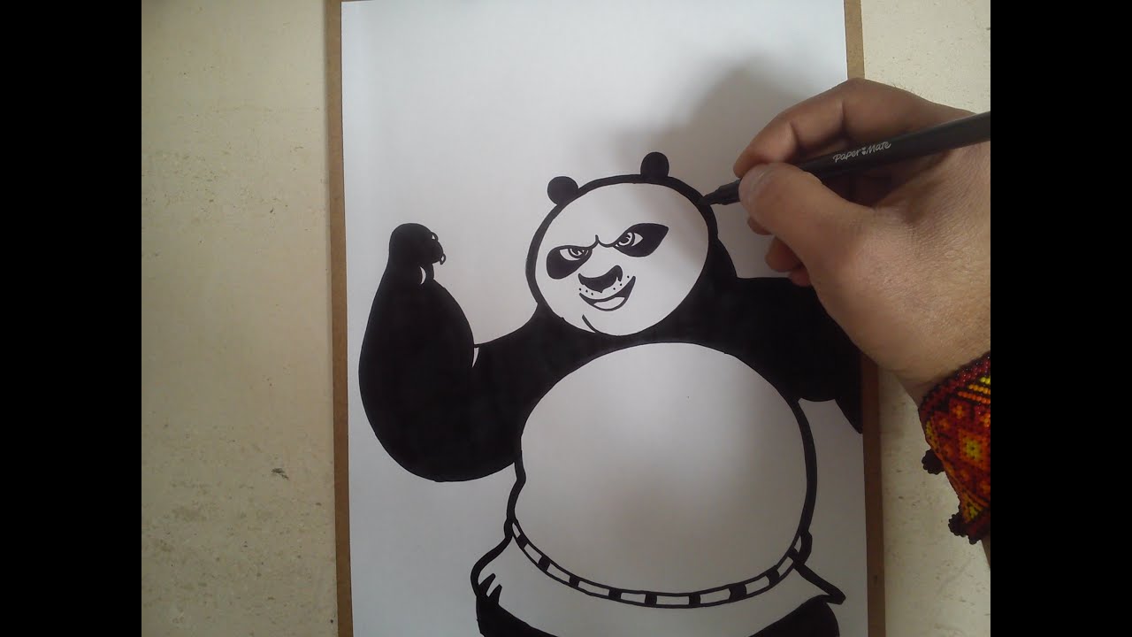 Dibuja A Po De Kung Fu Panda Fácil Paso a Paso