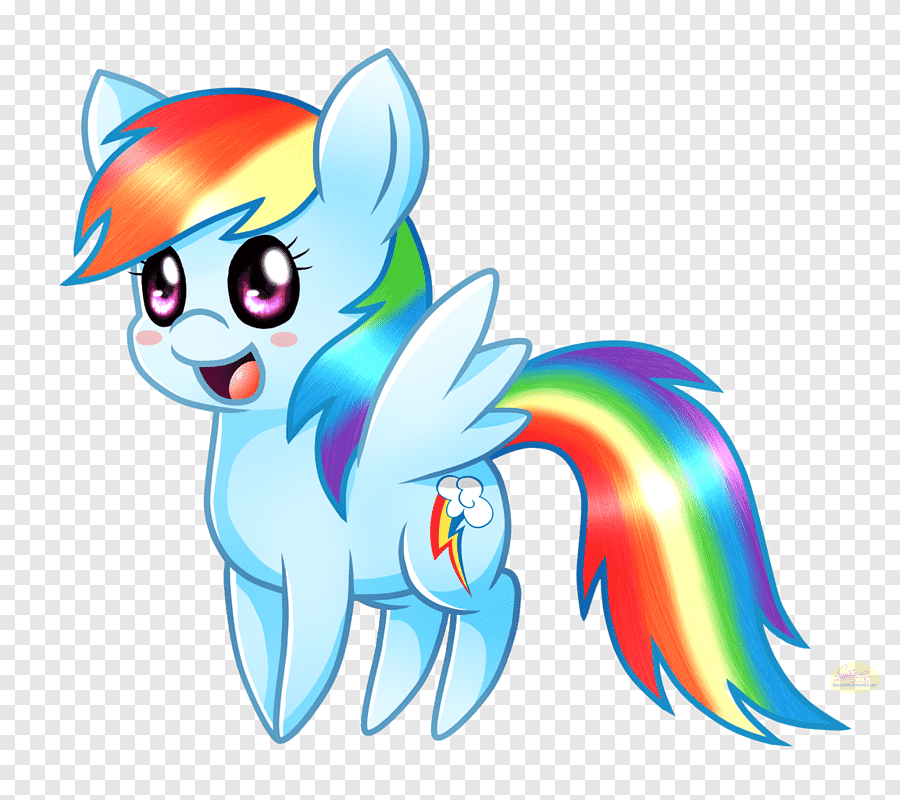 Dibujar A Rainbow Dush De My Little Pony Chibi Fácil Paso a Paso