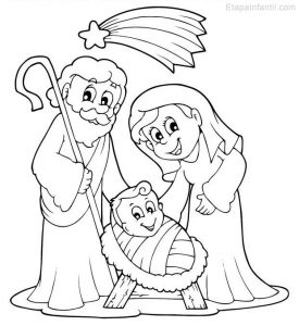 Cómo Dibujar Al Niño Jesus Con Maria Y Jose Para Navidad Paso a Paso Fácil