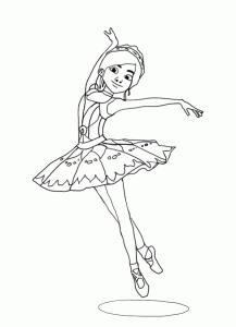 Dibujar Ballerina Fácil Paso a Paso