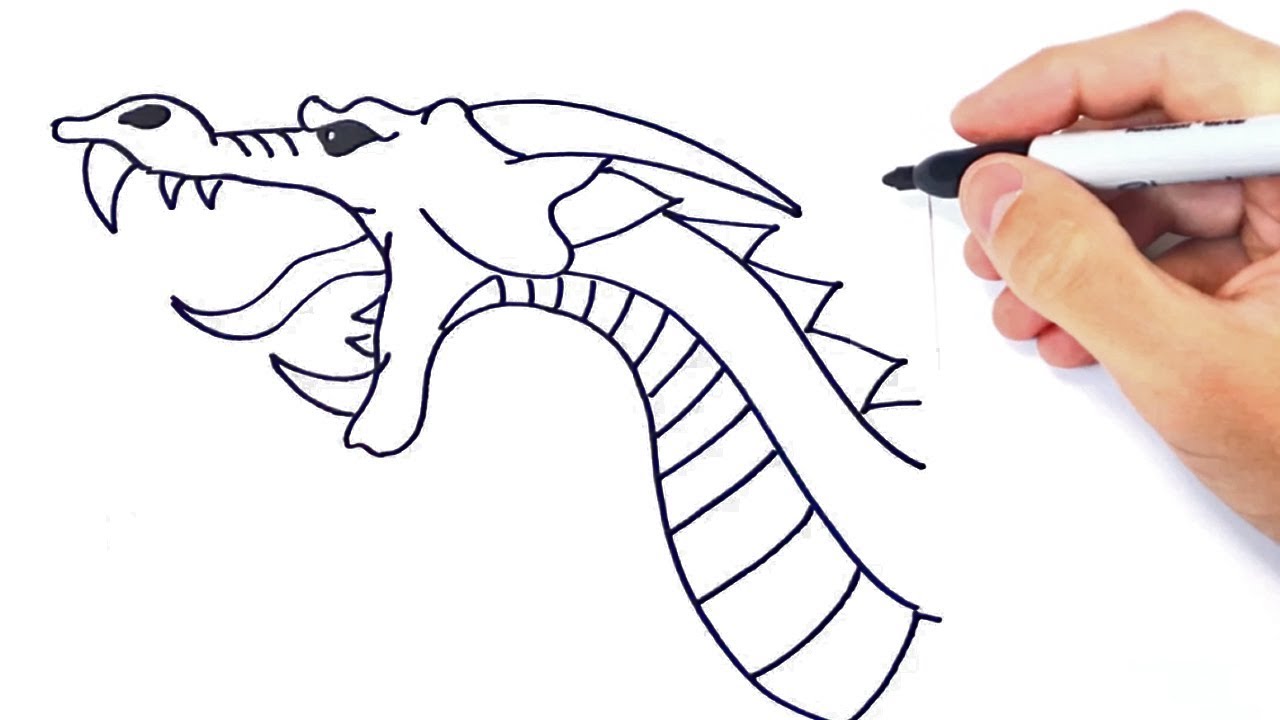 Cómo Dibujar Un Dragón Paso a Paso Fácil