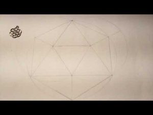 Cómo Dibujar Un Icosaedro Paso a Paso Fácil