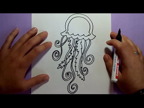 Dibujar Una Medusa Fácil Paso a Paso