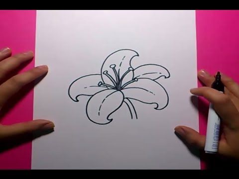 Como dibujar una flor paso a paso 9  How to draw a flower 9  Dibujos  Como  dibujar flores  Dibujos garabateados, dibujos de Flores, como dibujar Flores paso a paso