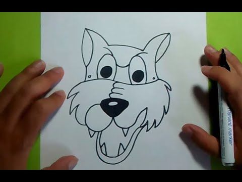 Una forma sencilla y rapida de hacer un dibujo de un lobo en poco tiempo y  de forma facil -  Musica : byebyecopyr…  Cómo dibujar un lobo  Dibujos   Tutorial de dibujo, dibujos de Un Lobo Para Niños, como dibujar Un Lobo Para Niños paso a paso