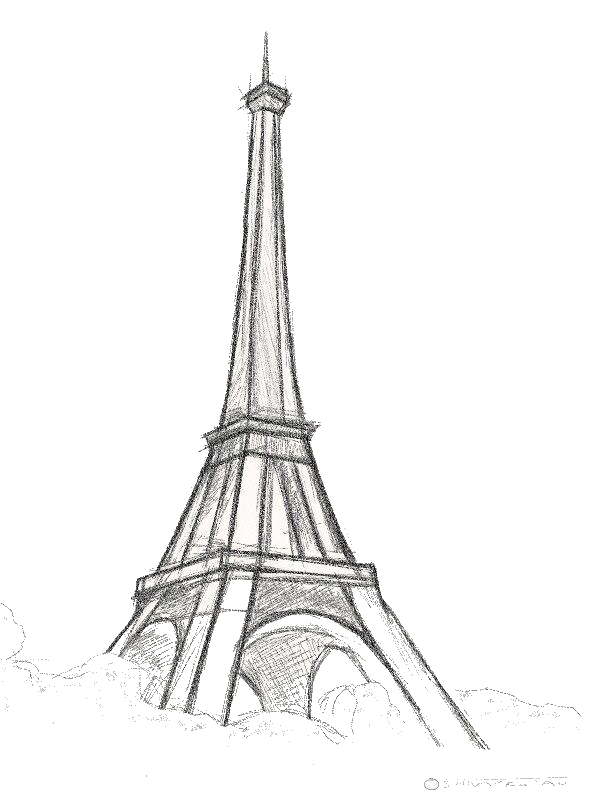 Torre eiffel  Bocetos  Arte dibujos en lápiz  Boceto de dibujo, dibujos de La Torre Eiffel A Lápiz, como dibujar La Torre Eiffel A Lápiz paso a paso