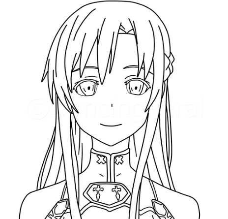 Pasos para dibujar a Asuna Yuuki  •Anime• Amino, dibujos de A Asuna, como dibujar A Asuna paso a paso