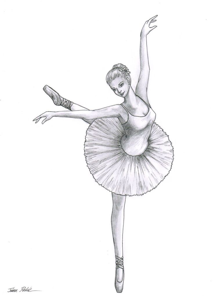 Cómo dibujar Una Bailarina De Ballet 】 Paso a Paso Muy Fácil 2023 - Dibuja  Fácil