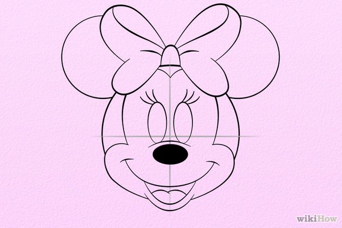 Cómo dibujar a Minnie Mouse - wikiHow  Dibujo de minnie  Como dibujar a  minnie  Mouse para dibujar, dibujos de A Minnie Mouse, como dibujar A Minnie Mouse paso a paso