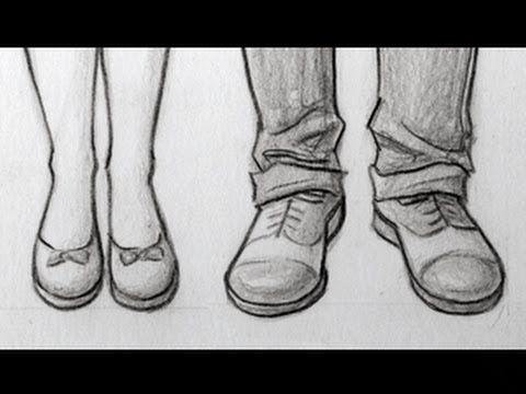 How to Draw Shoes -  This tutorial will show you how to draw high heels   tennis shoes  sandals  and men's shoes -  Let's begin! Sket…  Feet drawing   Drawings  Sketches, dibujos de Zapatos De Frente, como dibujar Zapatos De Frente paso a paso