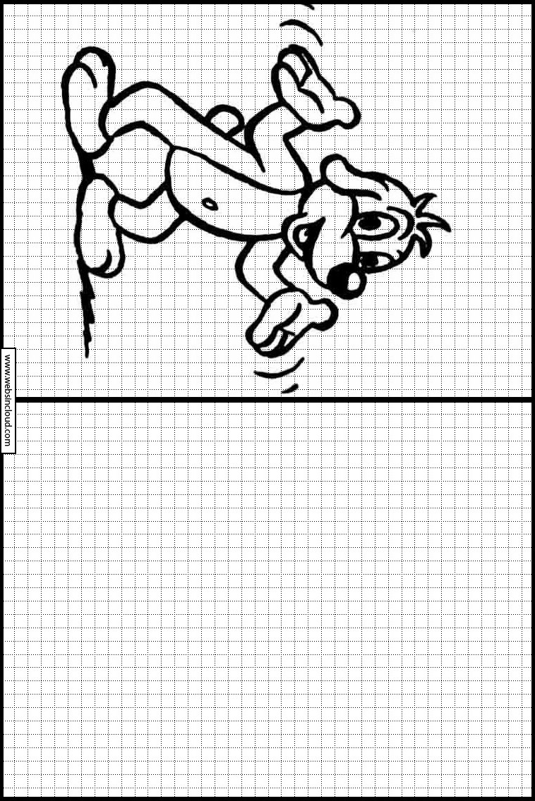 Dibujos faciles para aprender a dibujar Pif y Hercules 4, dibujos de Pif, como dibujar Pif paso a paso