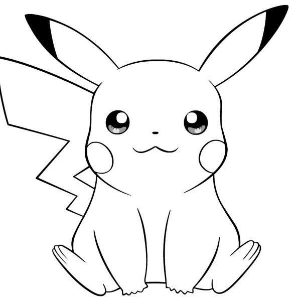 ▷ Dibujos Pikachu para dibujar  imprimir  colorear y recortar fácilmente   Dibujos para colorear pokemon  Dibujos sencillos  Colorear pokemon, dibujos de A Pikachu De Pokémon, como dibujar A Pikachu De Pokémon paso a paso