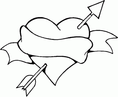 Dibujo de Corazón de San Valentín Dibujos faciles de amor Dibujos de corazones Corazon para colorear, dibujos de Para San Valentín, como dibujar Para San Valentín paso a paso