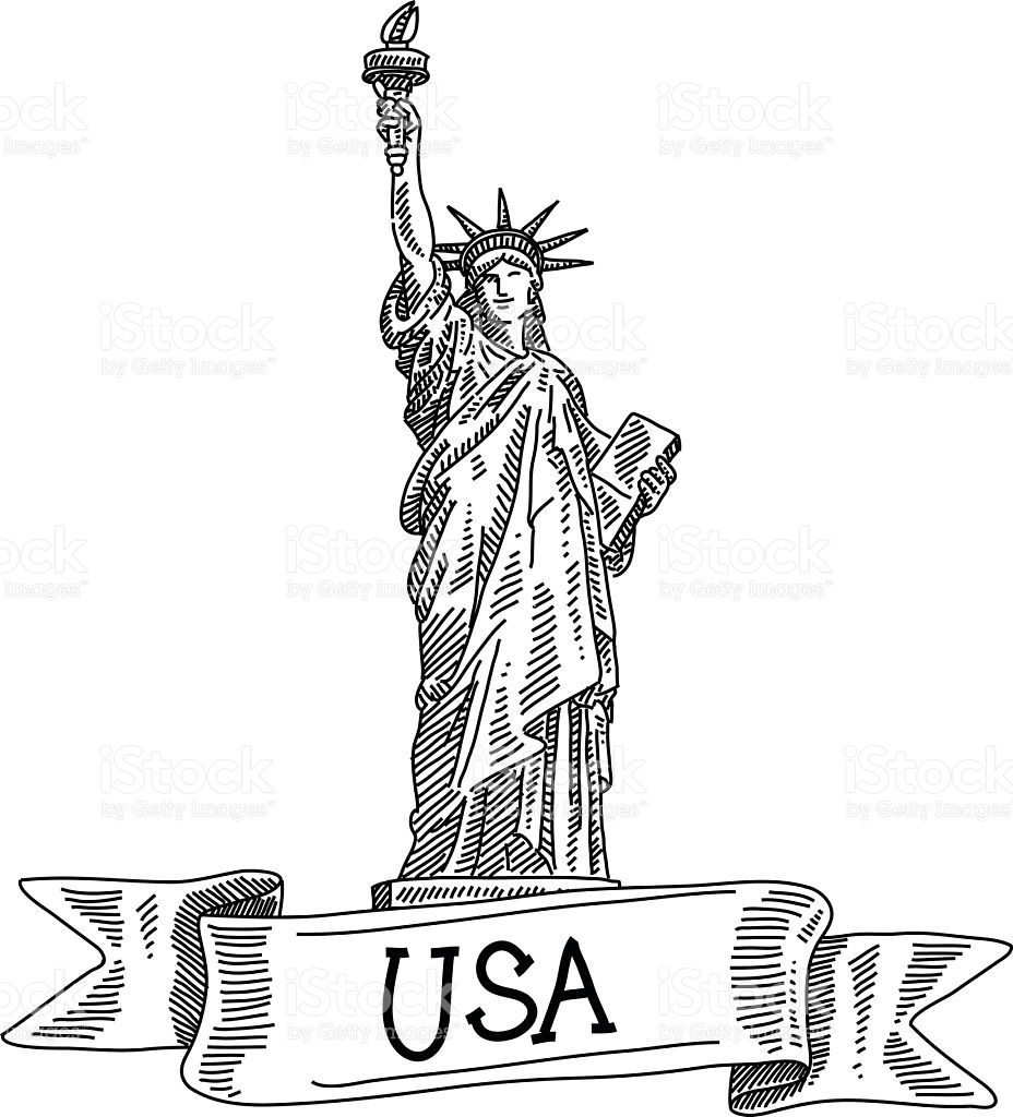 Dibujo de Estatua de la Libertad para colorear  Dibujos para colorear  imprimir gratis, dibujos de La Estatua De La Libertad, como dibujar La Estatua De La Libertad paso a paso
