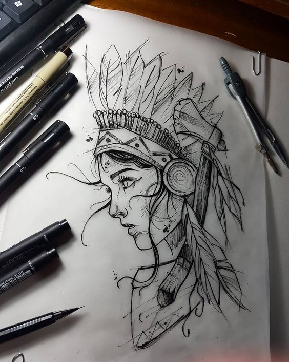 Pin de Zut en illustration  Cómo dibujar tatuajes  Dibujos tattoo  Bocetos  tatuajes, dibujos de Tatuajes, como dibujar Tatuajes paso a paso