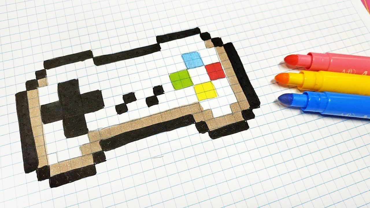 Pixel Art Hecho a mano - Cómo dibujar un mando de super nintendo  Arte  píxeles minecraft  Dibujos en cuadricula  Dibujos en pixeles, dibujos de Pixel Art, como dibujar Pixel Art paso a paso