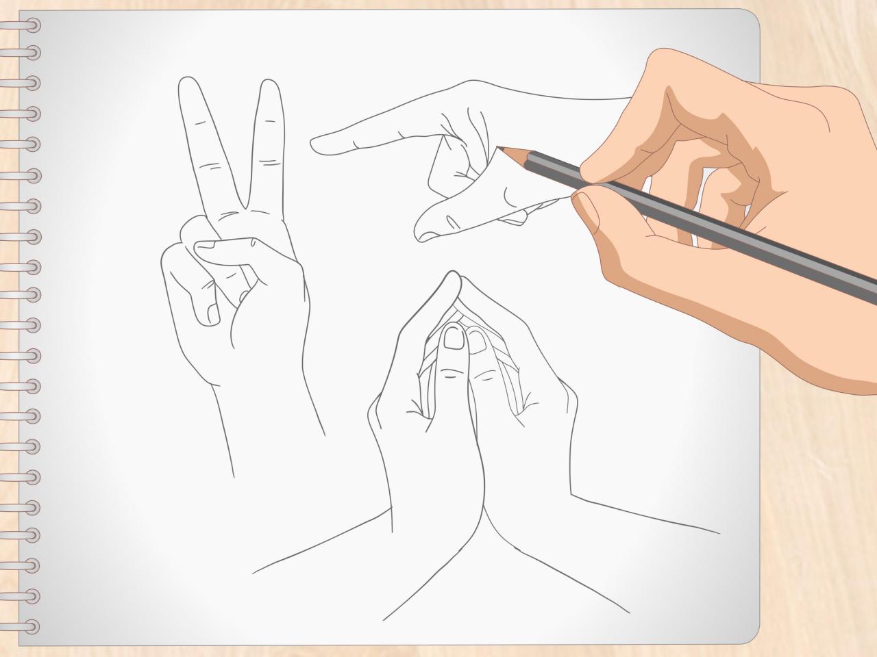 Cómo dibujar manos de ánime: 12 Pasos (con imágenes), dibujos de Manos Animé, como dibujar Manos Animé paso a paso