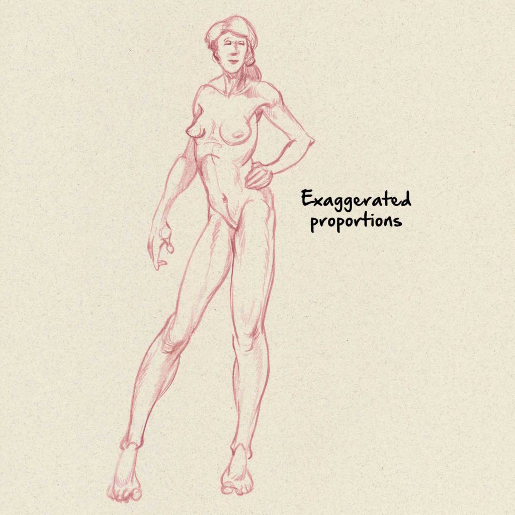 Proporciones | Dibujo de anatomía para principiantes: 5 cosas que se deben y no se deben hacer por Jeff Mellem | Red de artistas