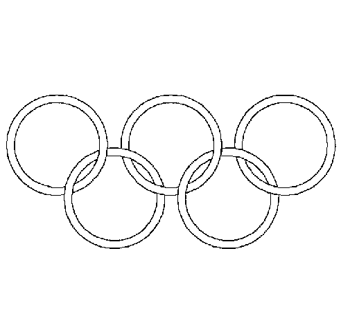 Dibujo de Anillas de los juegos olimpícos para Colorear - Dibujos - net, dibujos de Juegos Olimpicos, como dibujar Juegos Olimpicos paso a paso