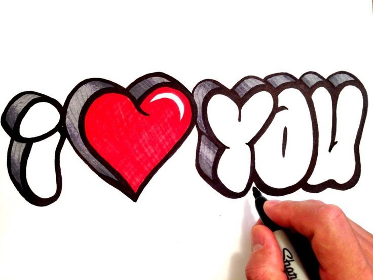 Dibujos De I Love You Graffiti Como Dibujar Graffitis De  Graffitis de  amor  Graffiti  Graffiti dibujo, dibujos de Graffiti, como dibujar Graffiti paso a paso