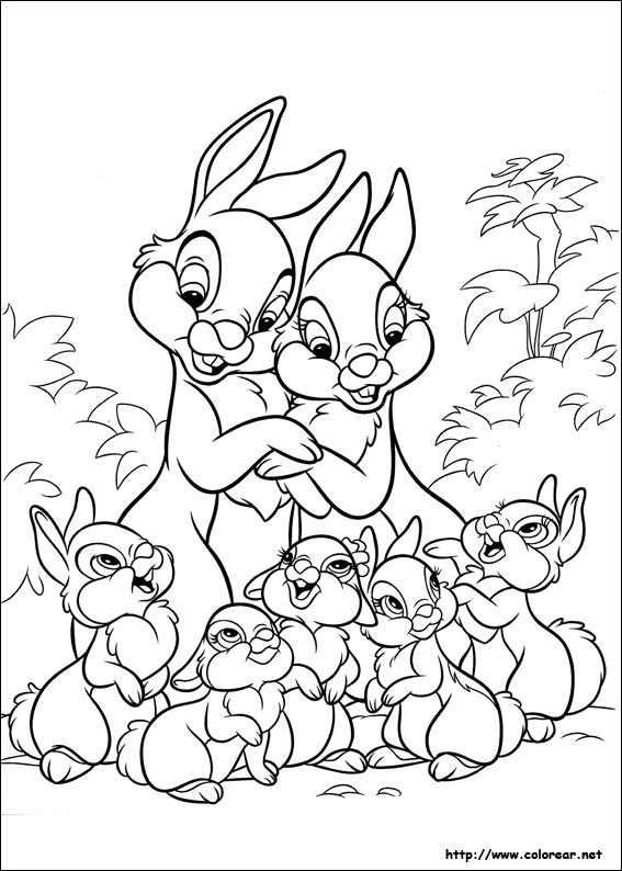Dibujos para colorear de Disney Bunnies, dibujos de Disney Bunnies, como dibujar Disney Bunnies paso a paso