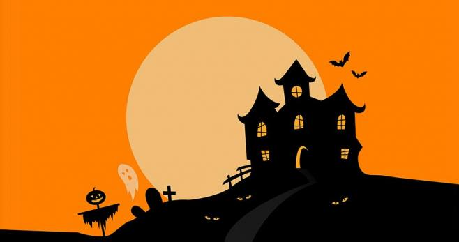 Historias de miedo en castillos encantados, dibujos de Un Terrorífico Castillo De Halloween, como dibujar Un Terrorífico Castillo De Halloween paso a paso