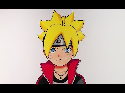Como dibujar a Boruto de Naruto Next Generations, dibujos de A Naruto Con Jiraiya Saludando, como dibujar A Naruto Con Jiraiya Saludando paso a paso