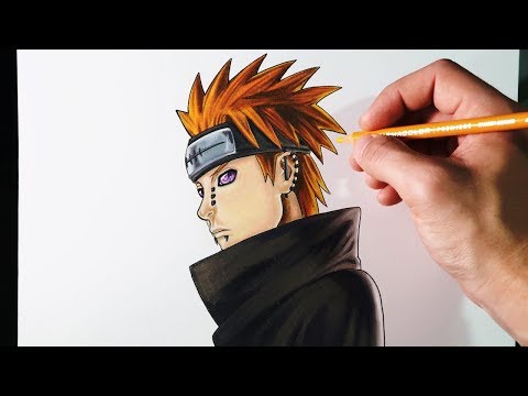 Como dibujar a Pain de Naruto, dibujos de A Pain De Naruto, como dibujar A Pain De Naruto paso a paso