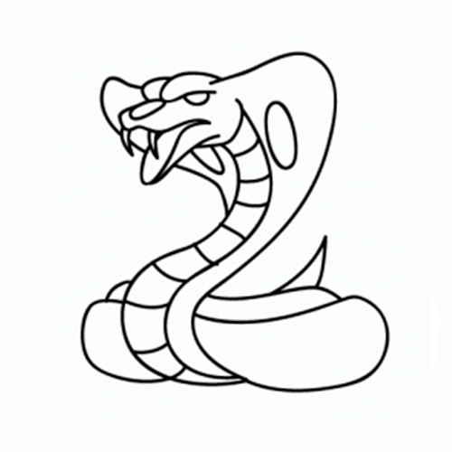 Cómo dibujar una Cobra ✍  COMODIBUJAR - CLUB, dibujos de Cobra, como dibujar Cobra paso a paso