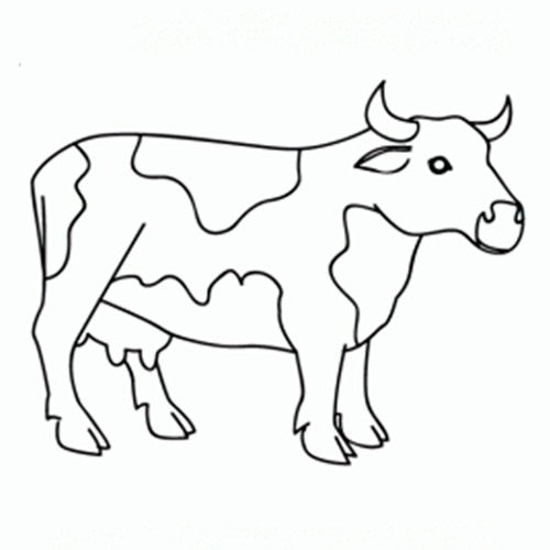 Cómo dibujar una Vaca ✍  COMODIBUJAR - CLUB, dibujos de Una Vaca, como dibujar Una Vaca paso a paso