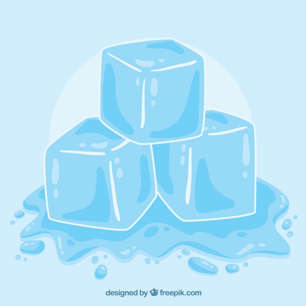 Cubito de hielo derritiéndose con estilo de dibujo a mano  Vector Gratis, dibujos de Hielo, como dibujar Hielo paso a paso