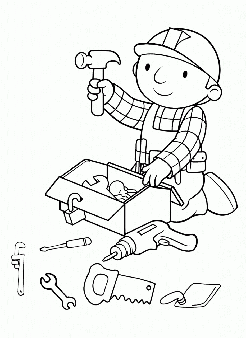 Resultado de imagen para dibujo de bob el constructor  Bob el constructor   Páginas para colorear para niños  Dibujos colorear niños, dibujos de Bob El Constructor, como dibujar Bob El Constructor paso a paso