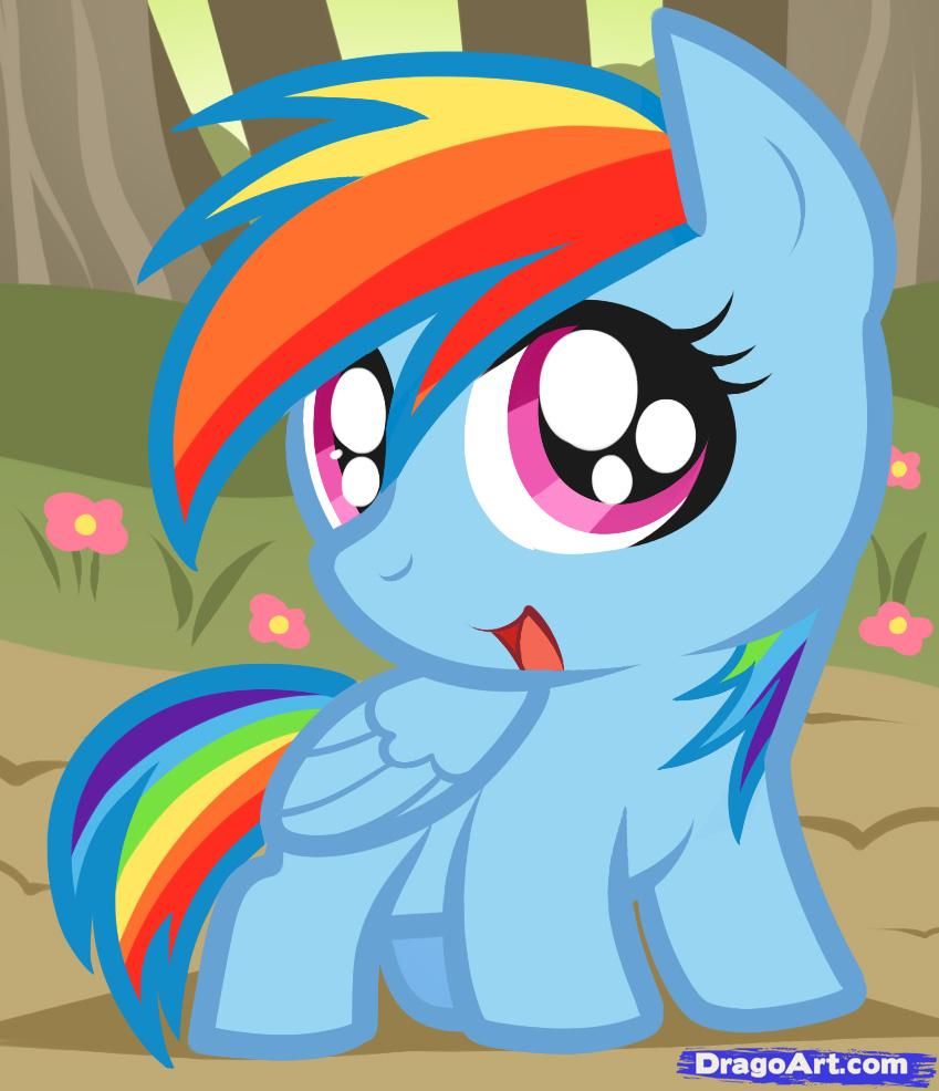 Pin en Preescolar, dibujos de A Rainbow Dush De My Little Pony Chibi, como dibujar A Rainbow Dush De My Little Pony Chibi paso a paso