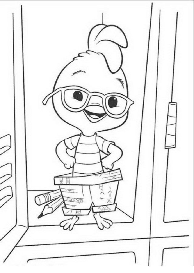Dibujos para colorear chicken little para imprimir - es - hellokids - com, dibujos de Chicken Little, como dibujar Chicken Little paso a paso
