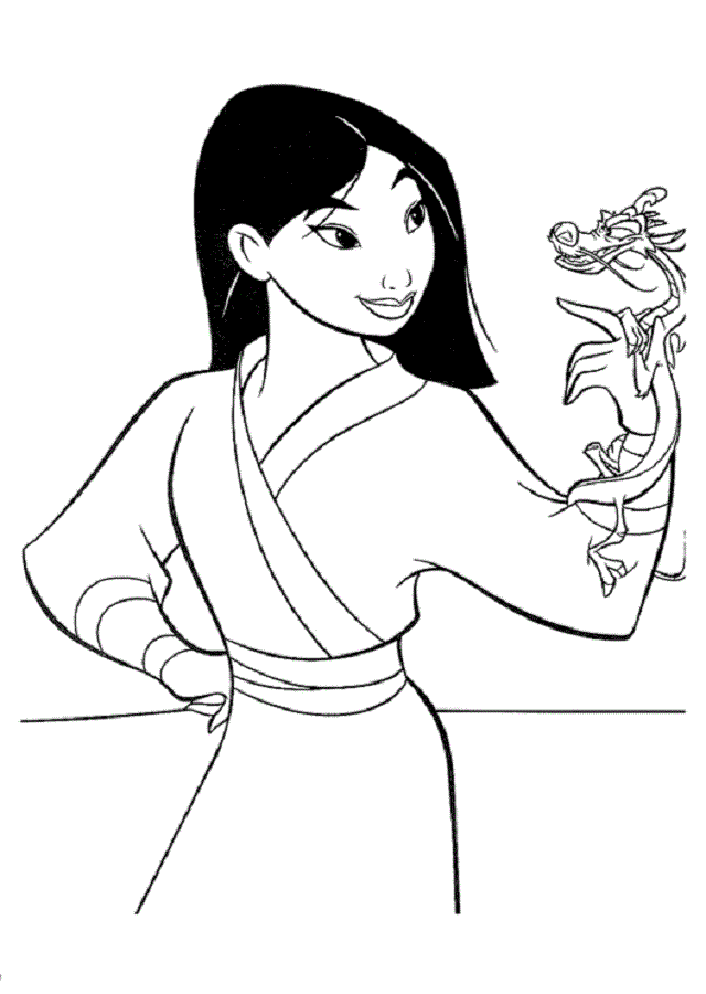 💠 Dibujos de Mulán - Dibujosparacolorear - eu, dibujos de A Mulan De Disney, como dibujar A Mulan De Disney paso a paso