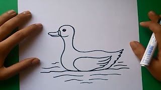 como dibujar un pato - YouTube  Dibujos  Patos dibujos  Dibujos a lápiz, dibujos de Un Pato, como dibujar Un Pato paso a paso