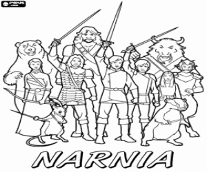 Juegos de Las Crónicas de Narnia para colorear  imprimir y pintar, dibujos de Las Cronicas De Narnia, como dibujar Las Cronicas De Narnia paso a paso
